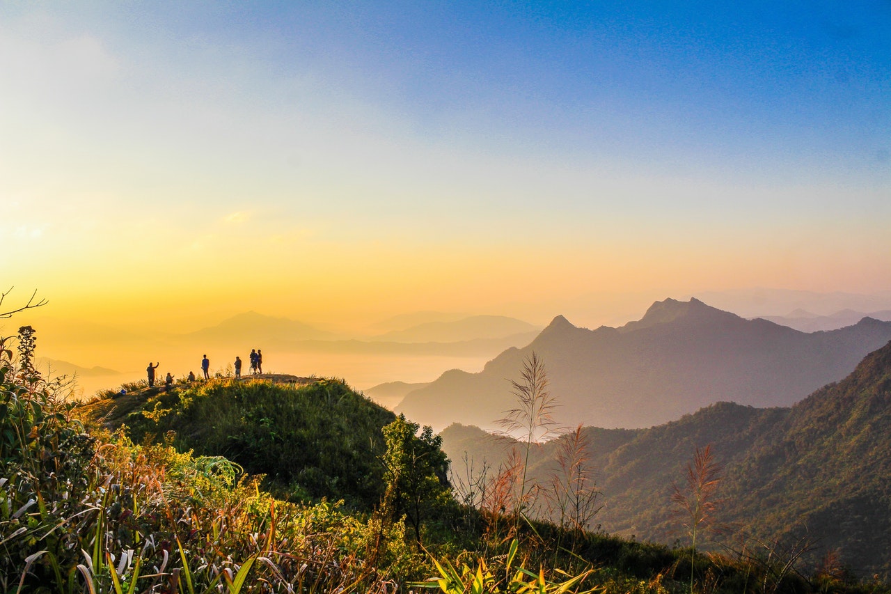 Recipes Photo Of People Standing On Top Of Mountain Near Grasses 733162