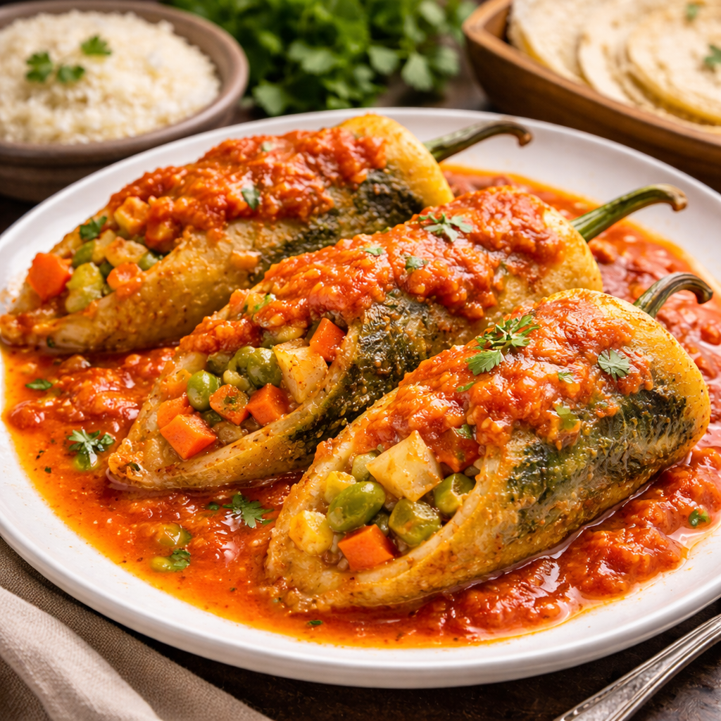 Chiles Rellenos (Guatemalan Stuffed Peppers)