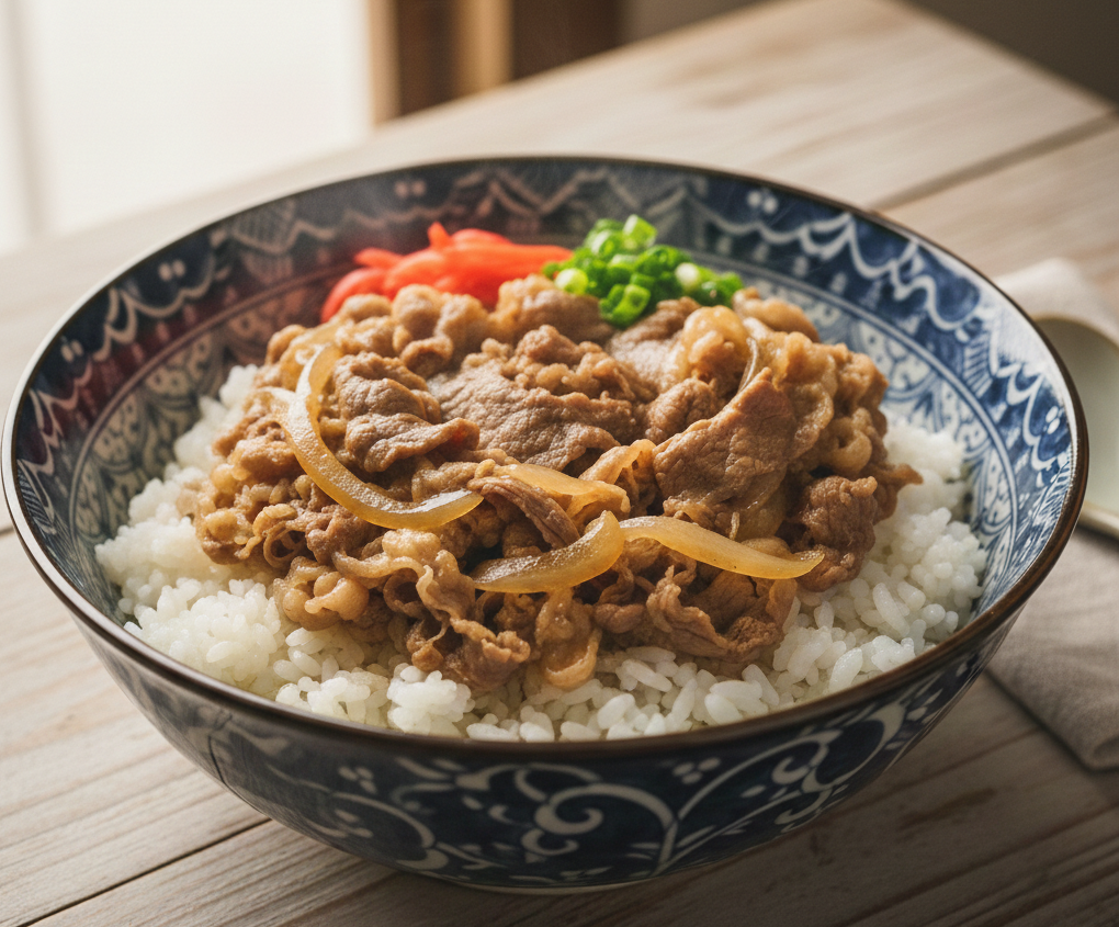 Gyudon (Japanese Beef Rice Bowl)
