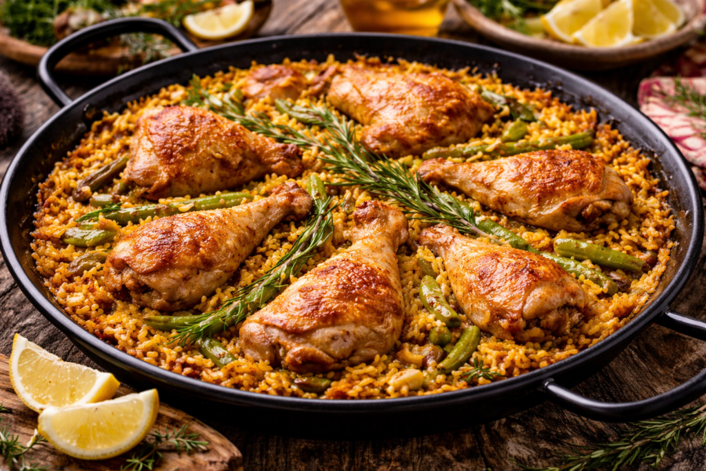 Paella Valenciana (Spanish Rice with Chicken)