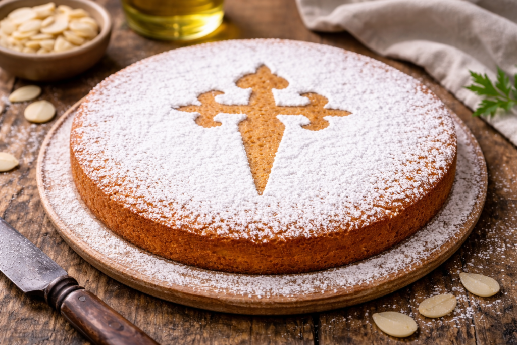 Tarta de Santiago (Spanish Almond Cake)